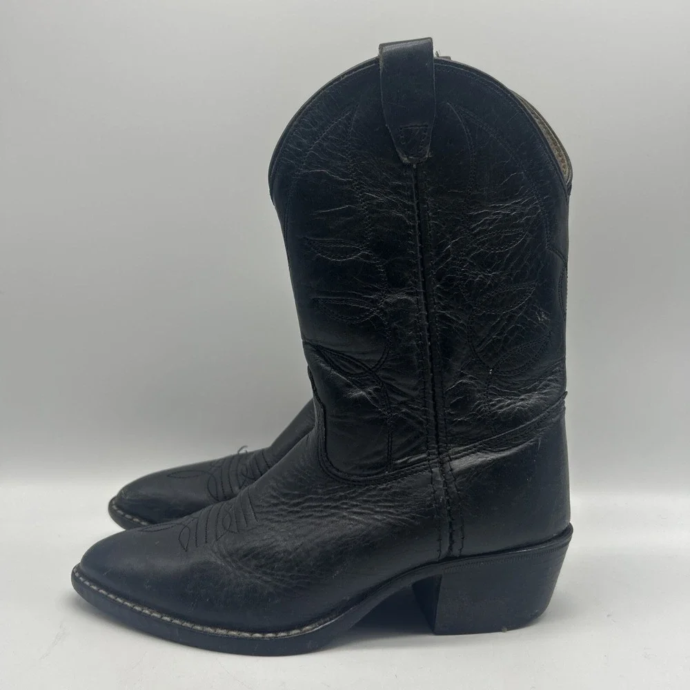 Old West‎ Cowboy Boots Kids 1 Leather Cowgirl Western